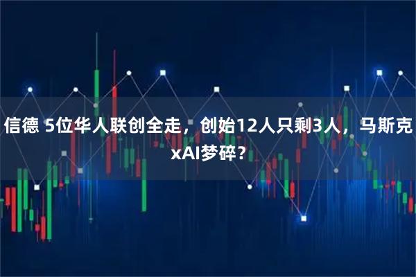 信德 5位华人联创全走，创始12人只剩3人，马斯克xAI梦碎？