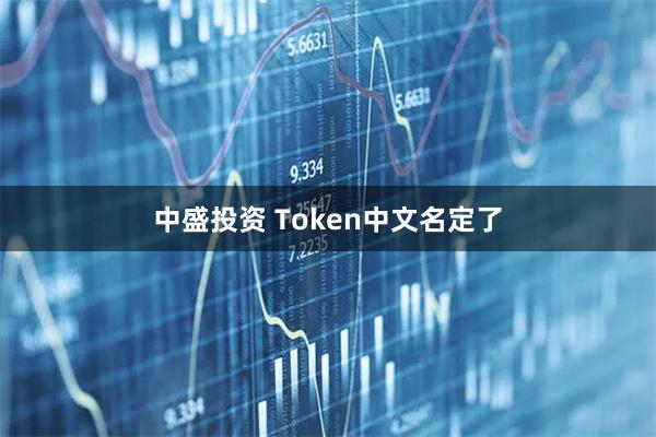 中盛投资 Token中文名定了