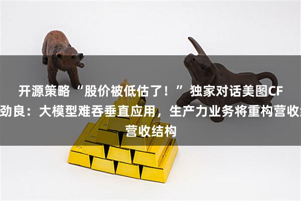 开源策略 “股价被低估了！” 独家对话美图CFO颜劲良：大模型难吞垂直应用，生产力业务将重构营收结构