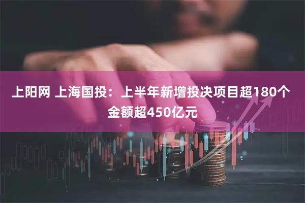上阳网 上海国投：上半年新增投决项目超180个 金额超450亿元