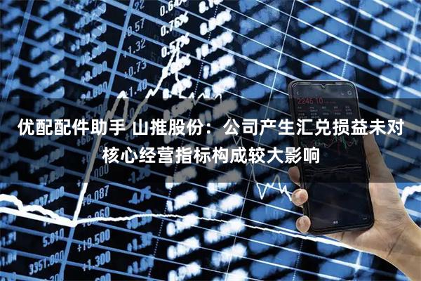 优配配件助手 山推股份：公司产生汇兑损益未对核心经营指标构成较大影响